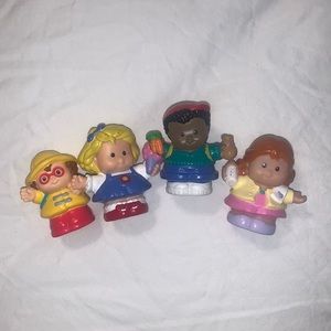 2001 Little People Matel Set of 4 (Y2K; mint condition) kids toy figures